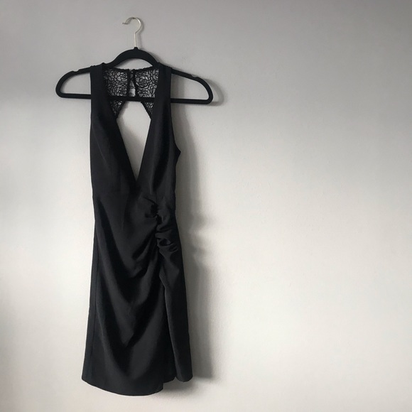 revolve black lace dress